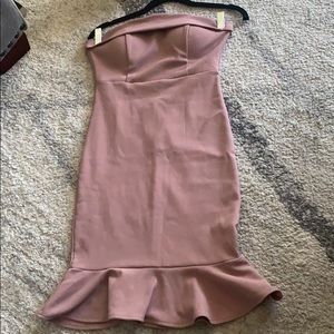 Light purple tight mini dress